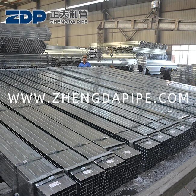 20X20 200X200 Προ Γαλβανισμένος ορθογώνιος σωλήνας